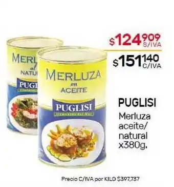 Nini Mayorista Puglisi Merluza Aceite - Natural x 380g oferta