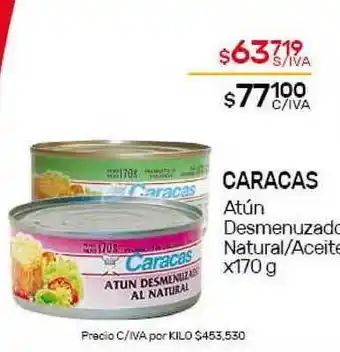 Nini Mayorista Caracas Atún Desmenuzado Natural - Aceite x 170g oferta