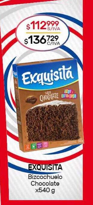 Nini Mayorista Exquisita Bizcochuelo Chocolate x 540g oferta