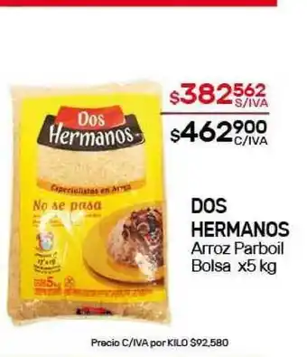 Nini Mayorista Dos Hermanos Arroz Parboil Bolsa x 5kg oferta