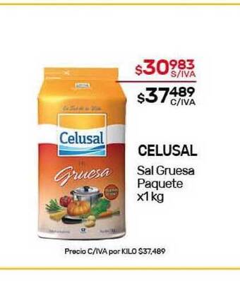 Nini Mayorista Celusal Sal Gruesa x 1kg oferta