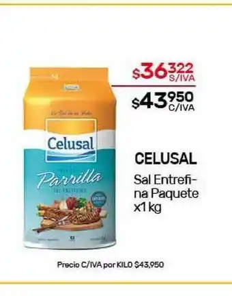 Nini Mayorista Celusal Sal Entrefina Paquete 1kg oferta