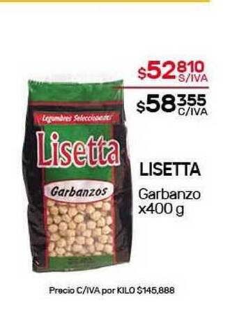 Nini Mayorista Lisetta Garbanzo x 400g oferta