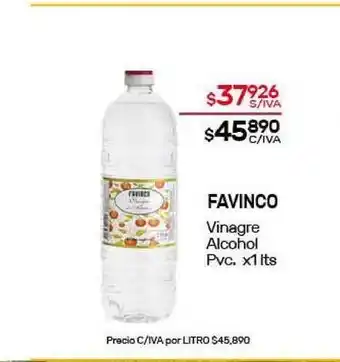 Nini Mayorista Favinco Vinagre Alcohol x 1lts oferta