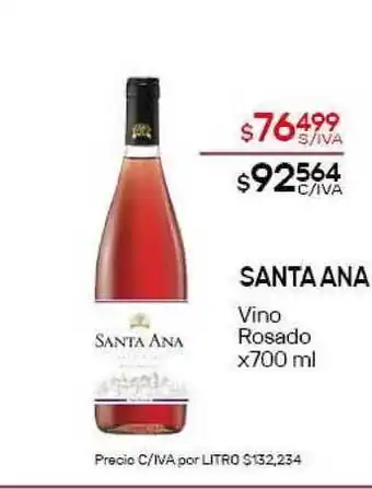 Nini Mayorista Santa Ana Vino Rosado x 700ml oferta