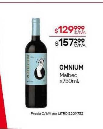 Nini Mayorista Omnium Malbec x 750ml oferta