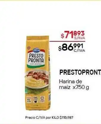 Nini Mayorista Prestopront Harina De Maiz x 750g oferta