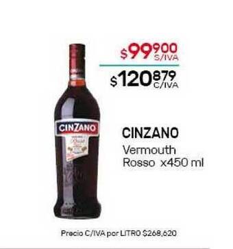 Nini Mayorista Cinzano Vermouth Rosso x 450ml oferta