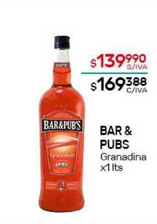 Nini Mayorista Bar & Pubs Granadina x 1lts oferta
