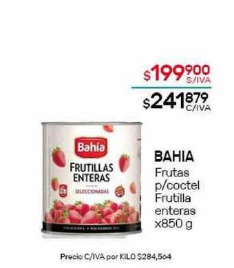Nini Mayorista Bahia Frutas P- Coctel Frutilla Enteras x 850g oferta