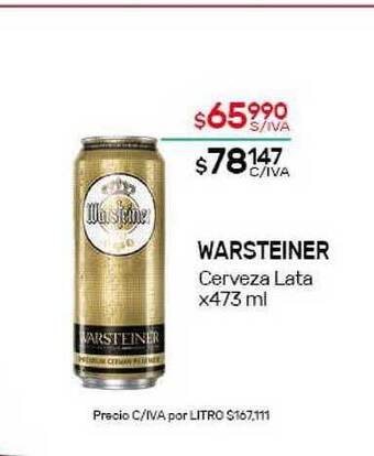 Nini Mayorista Warsteiner Cerveza Lata x 473ml oferta