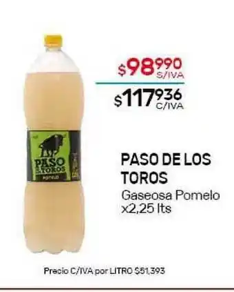 Nini Mayorista Paso De Los Toros Gaseosa Pomelo x 2,25lts oferta