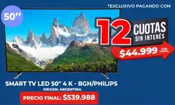 Supermayorista Vital BGH/Philips Smart TV LED 50" 4K oferta