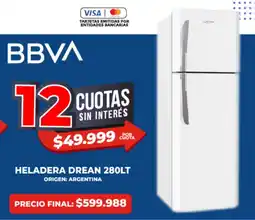 Supermayorista Vital Drean heladera 280 L oferta