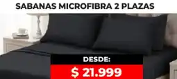 Supermayorista Vital Sabanas microfibra 2 plazas oferta