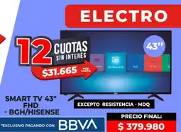 Supermayorista Vital BGH/Hisense Smart TV 43" FHD oferta