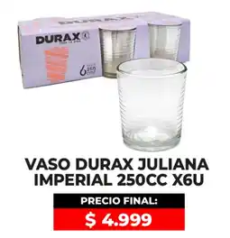 Supermayorista Vital Vaso durax juliana imperial 250cc oferta