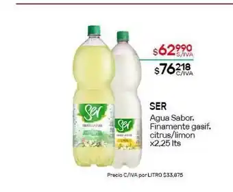Nini Mayorista Ser Agua Sabor Finamente Gasif Citrus - Limon x 2,25lts oferta