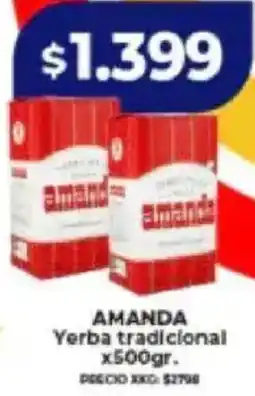 Supermayorista Vital Amanda yerba tradicional oferta