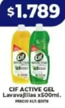 Supermayorista Vital Cif active gel lavavajillas oferta