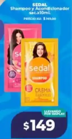 Supermayorista Vital Sedal shampoo y acondicionador oferta