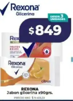 Supermayorista Vital Rexona jabon gilcerina oferta