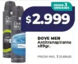 Supermayorista Vital Dove men antitranspirante oferta