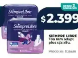 Supermayorista Vital Siempre libre toa fem adapt plus c/a oferta