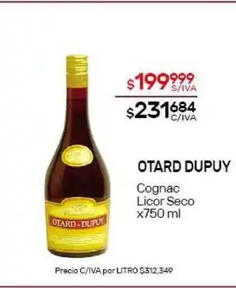 Nini Mayorista Otard Dupuy Cognac Licor Seco x 750ml oferta
