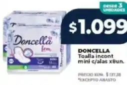 Supermayorista Vital Doncella toalla incont mini c/alas oferta