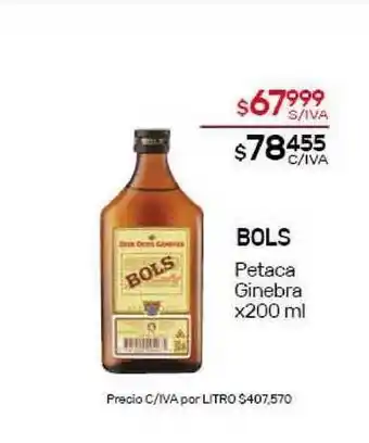 Nini Mayorista Bols Petaca Ginebra x 200ml oferta