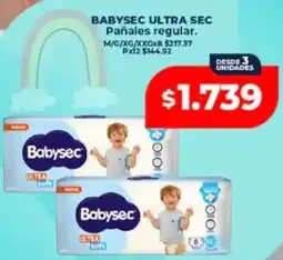 Supermayorista Vital Babysec ultra sec pañales regular oferta