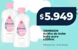 Supermayorista Vital Johnson aceite de bebe baby puro oferta