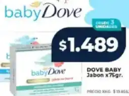 Supermayorista Vital Dove baby jabon oferta