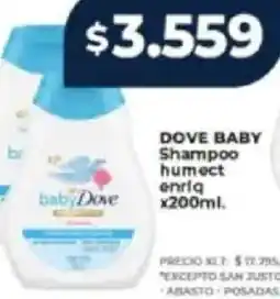 Supermayorista Vital Dove baby shampoo humect enriq oferta