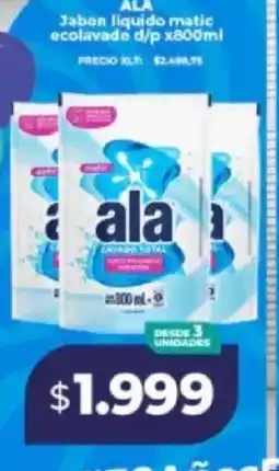 Supermayorista Vital Ala jabon liquido matic ecolavade oferta