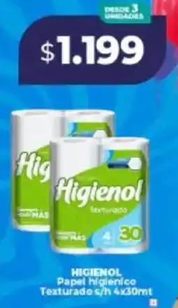 Supermayorista Vital Higienol papel higienico texturado s/h oferta