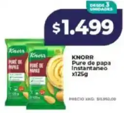 Supermayorista Vital Knorr pure de papa instantaneo oferta