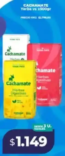 Supermayorista Vital Cachamate yerba vs oferta