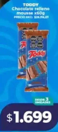 Supermayorista Vital Toddy chocolate relleno mousse oferta