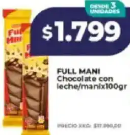 Supermayorista Vital Full mani chocolate con leche/mani oferta