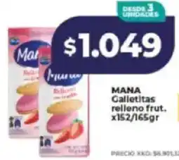 Supermayorista Vital Mana galletitas relleno frut. oferta