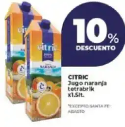Supermayorista Vital Citric jugo naranja tetrabrik oferta