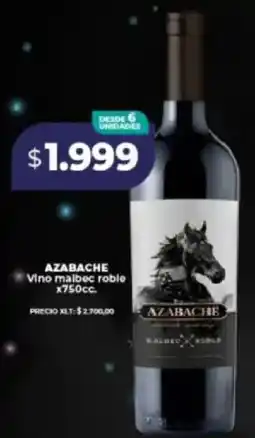 Supermayorista Vital Azabache vino malbec roble oferta