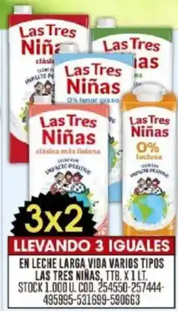 Coto Las tres niñas en leche larga vida varios tipos ttb. oferta