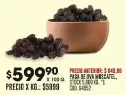 Coto Pasa de uva moscatel oferta