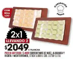 Coto Sorrentinos de nuez, albahaca y ricotta/mediterráneo oferta