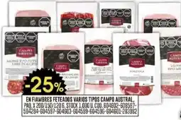 Coto En fiambres feteados varios tipos campo austral oferta