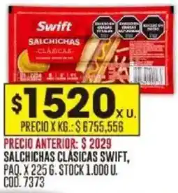Coto Swift salchichas clásicas paq. oferta