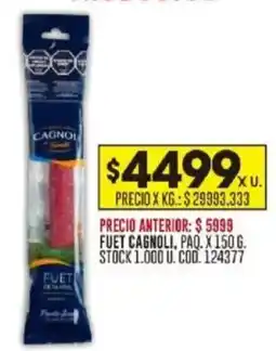 Coto Fuet cagnoli, paq. oferta